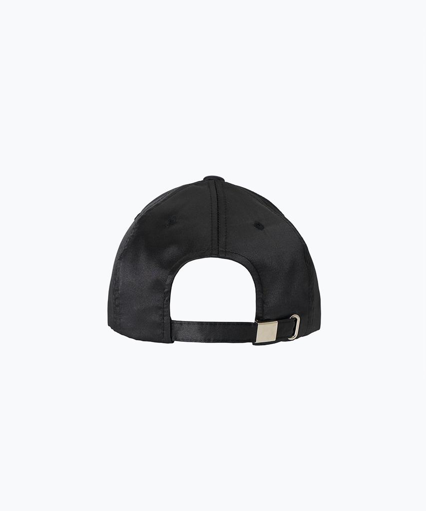 JBYRARA Lara Classic Logo Satin Cap_Black