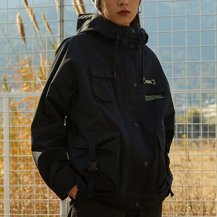 Vans Jackets Women's Black Hooded Moderate Other VN0A7PZUBLK