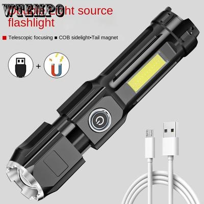 Camping Wasserdichter Suchscheinwerfer Tragbar Zuhause Cob Seitenlicht USB Wiederaufladbar Outdoor Hohe Leistung Mini Starklicht Taschenlampe
