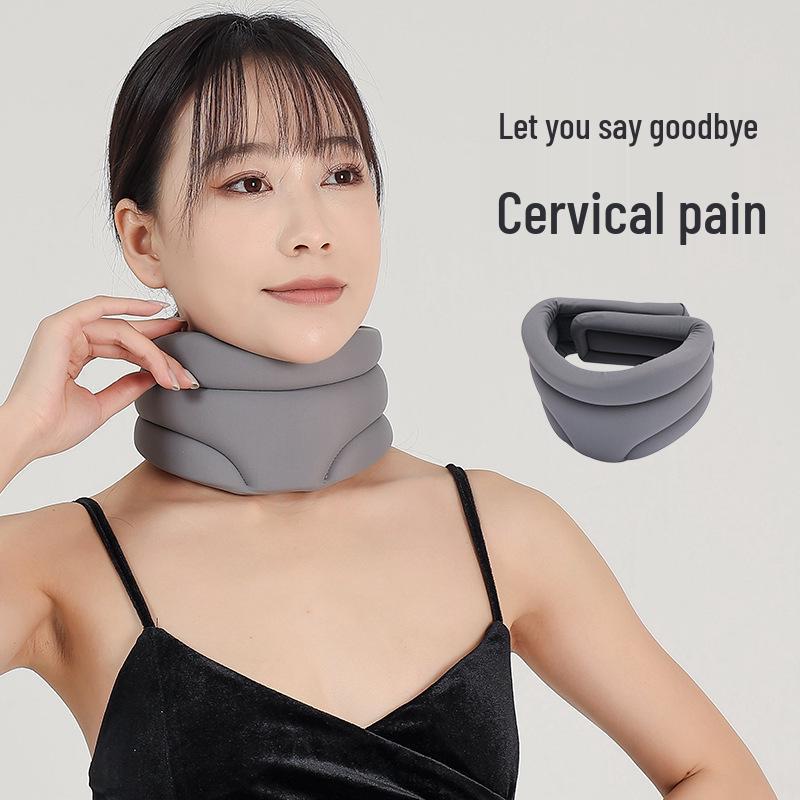 Nylon Neck Warmer & Corrector: Anti-Head Down Cervical Support Device for Home Physiotherapy
