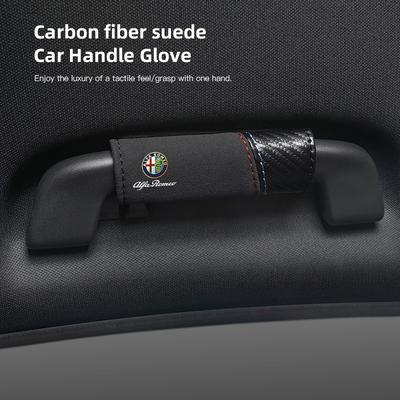 Car Interior Door Handle Cover Handgrip Protect Casing For 156 159 147 4C 8C 166 Giulia Giulietta Mito Stelvio Spider