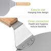 10/12inch Pizza Shovel Pastry Tools Stainless Steel Wooden Handle Peel Round Anti-scalding Pan Bakeware Maker