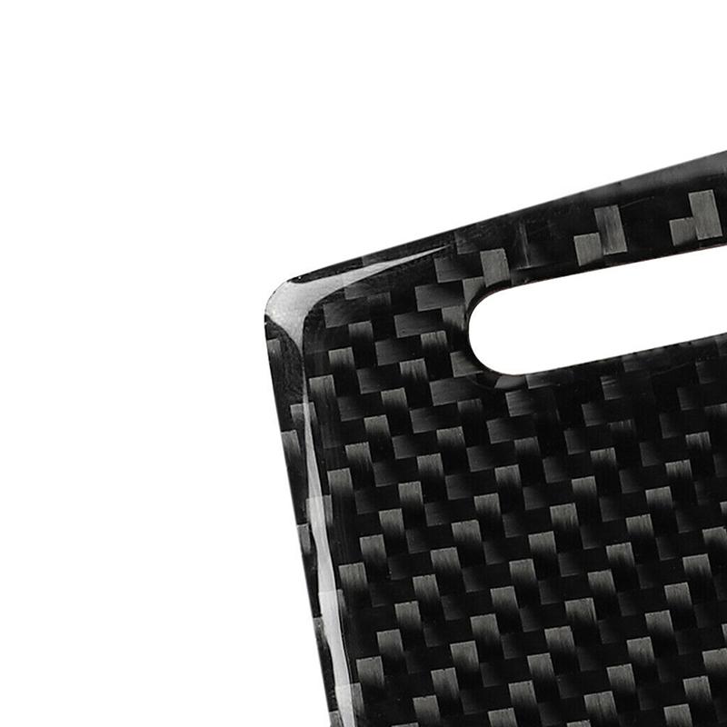 Carbon Fiber Cup Holder Panel Cover Sticker for A6 S6 A7 C7 2012-2018 Center Console Sporty Interior Trim Protection