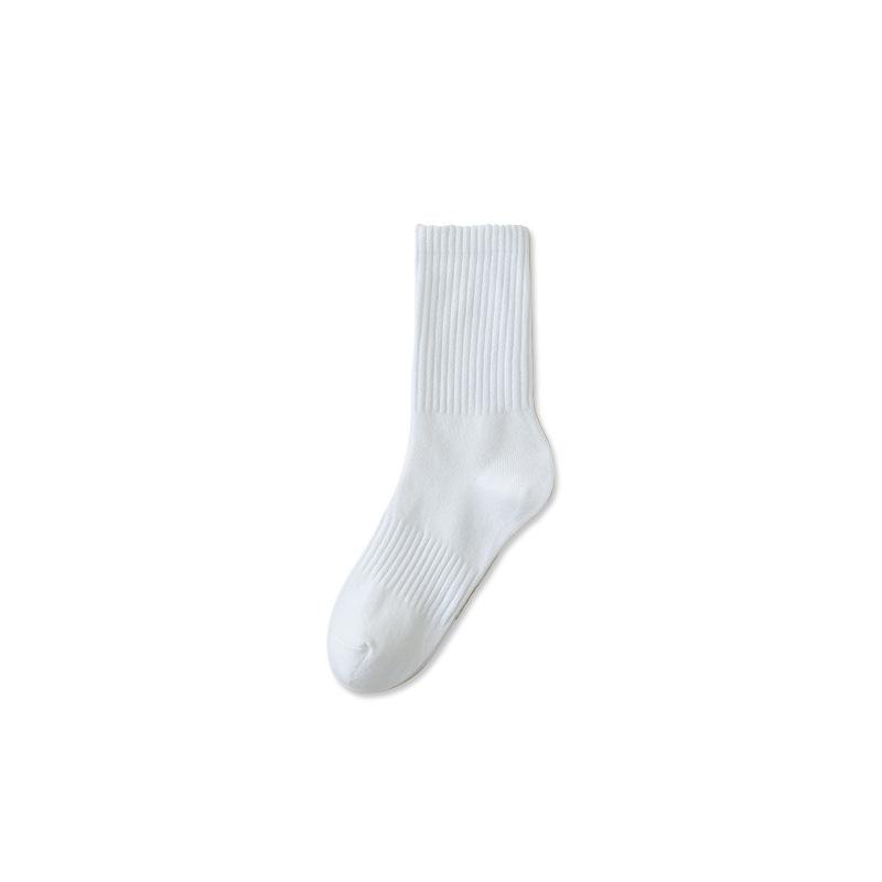 Men's Socks, Spring and Autumn Sweat-absorbing and Antibacterial Sports Socks, Autumn and Winter Anti-pilling Mid-calf Socks