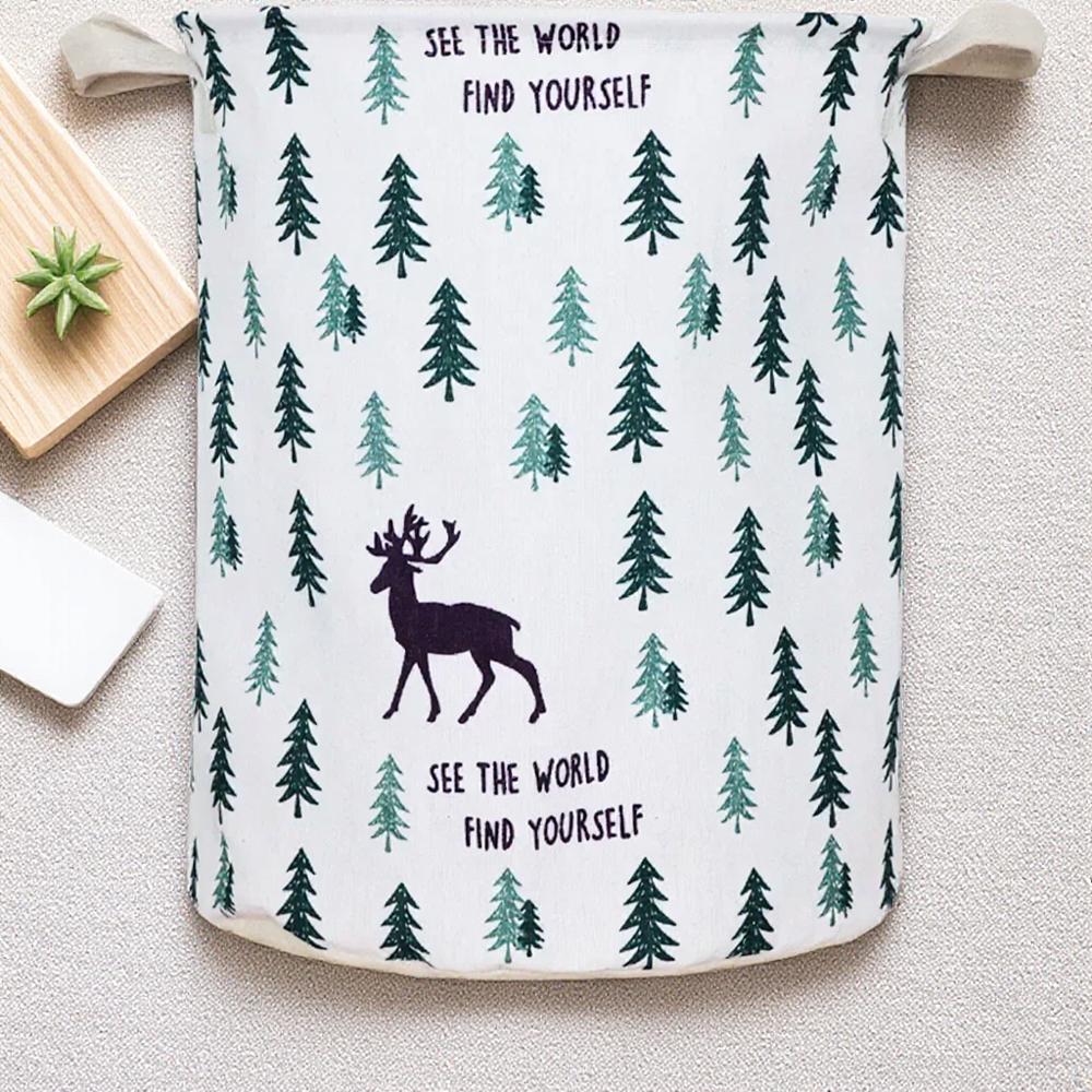 Portable Waterproof Folding Laundry Basket Organizer For Dirty Clothes Storage Bag Home Use 1PC