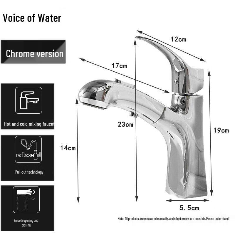 Pull-Out Hot & Cold Lavatory Faucet