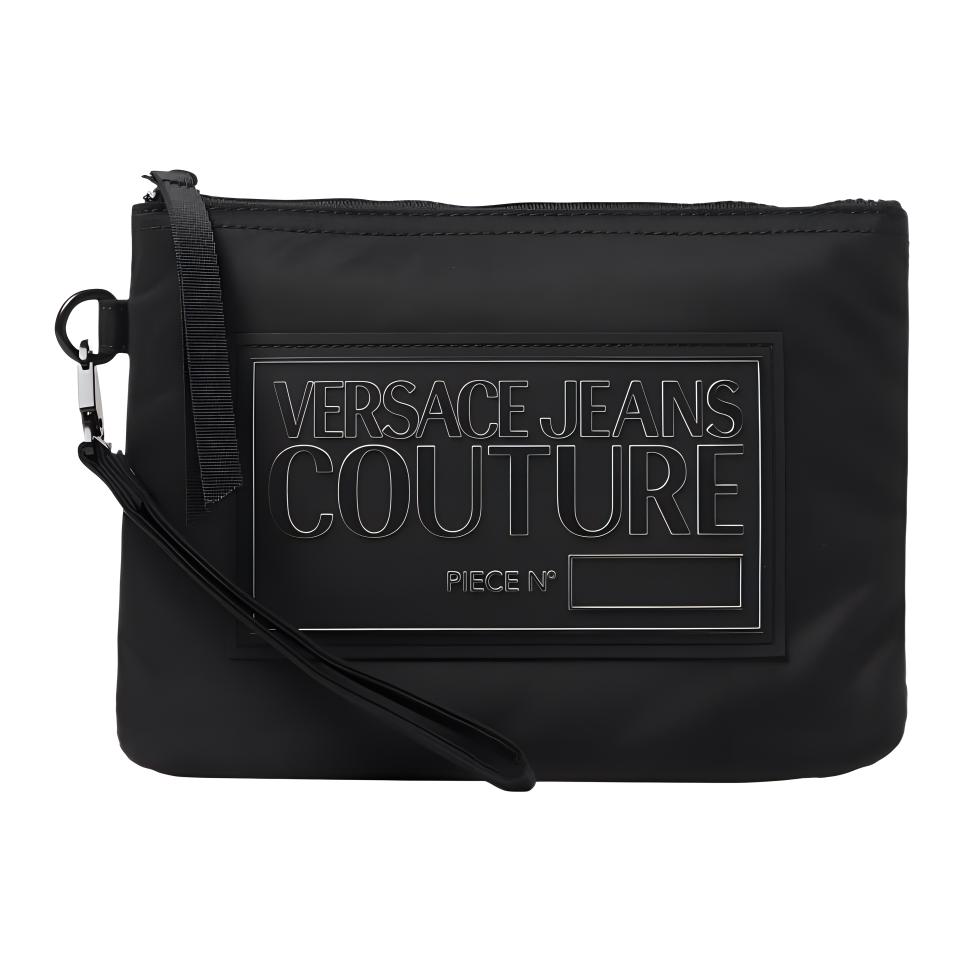 

Versace Jeans Couture Zipper Closure Nylon Briefcase Regular Men Bags Black 75YA4B65ZS932899 Basic Set (Bag+Dust Bag)