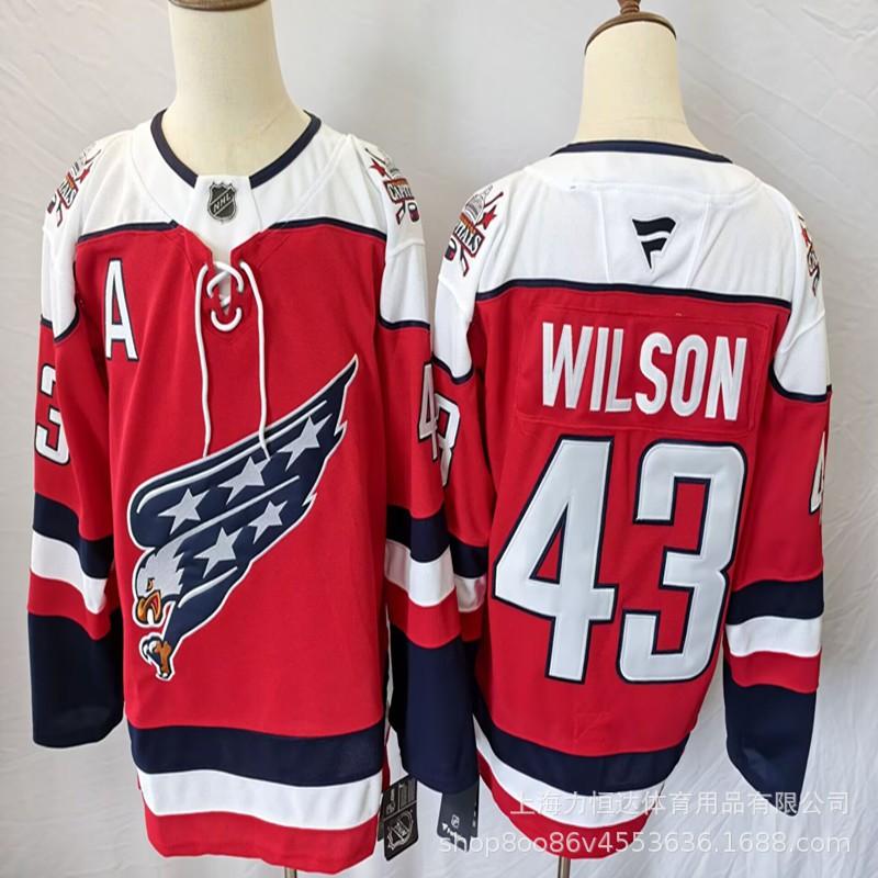 Ice Hockey Jersey Mens Team USA Capitals Embroidered Training Sports Uniform