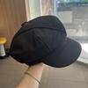 Early autumn versatile face newsboy hat British retro temperament painter hat simple solid color literary octagonal beret
