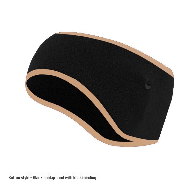 Fleece Warmes Ohrband: Dickes breites Stirnband für Herbst- und Winterradfahren - Winddichte und kältefeste Ohrenschützer.