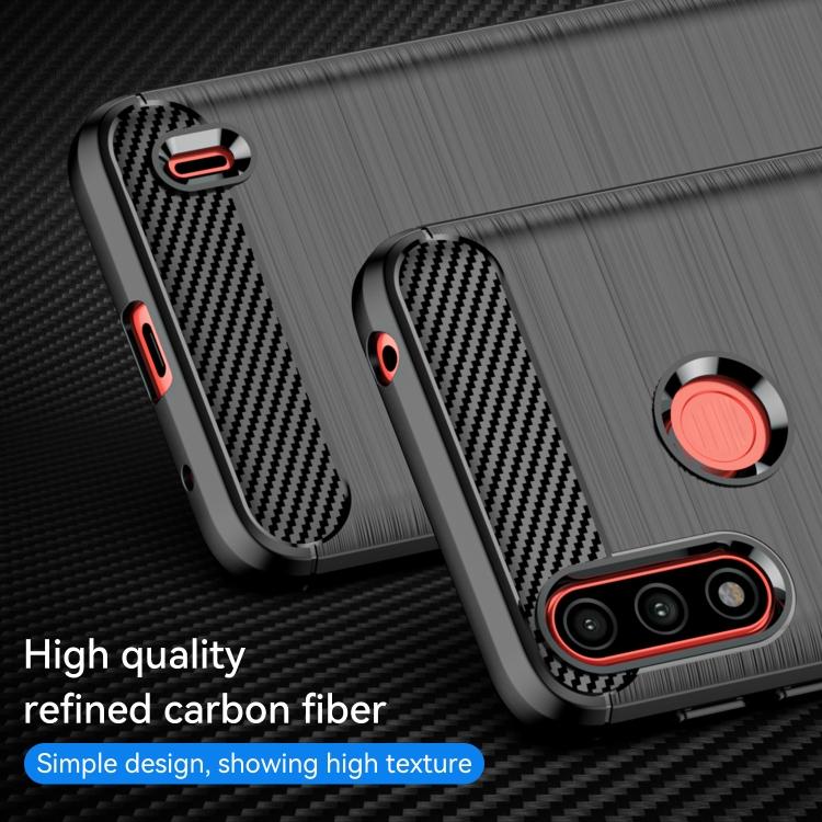 For Lenovo K13 Brushed Texture Carbon Fiber TPU Phone Case