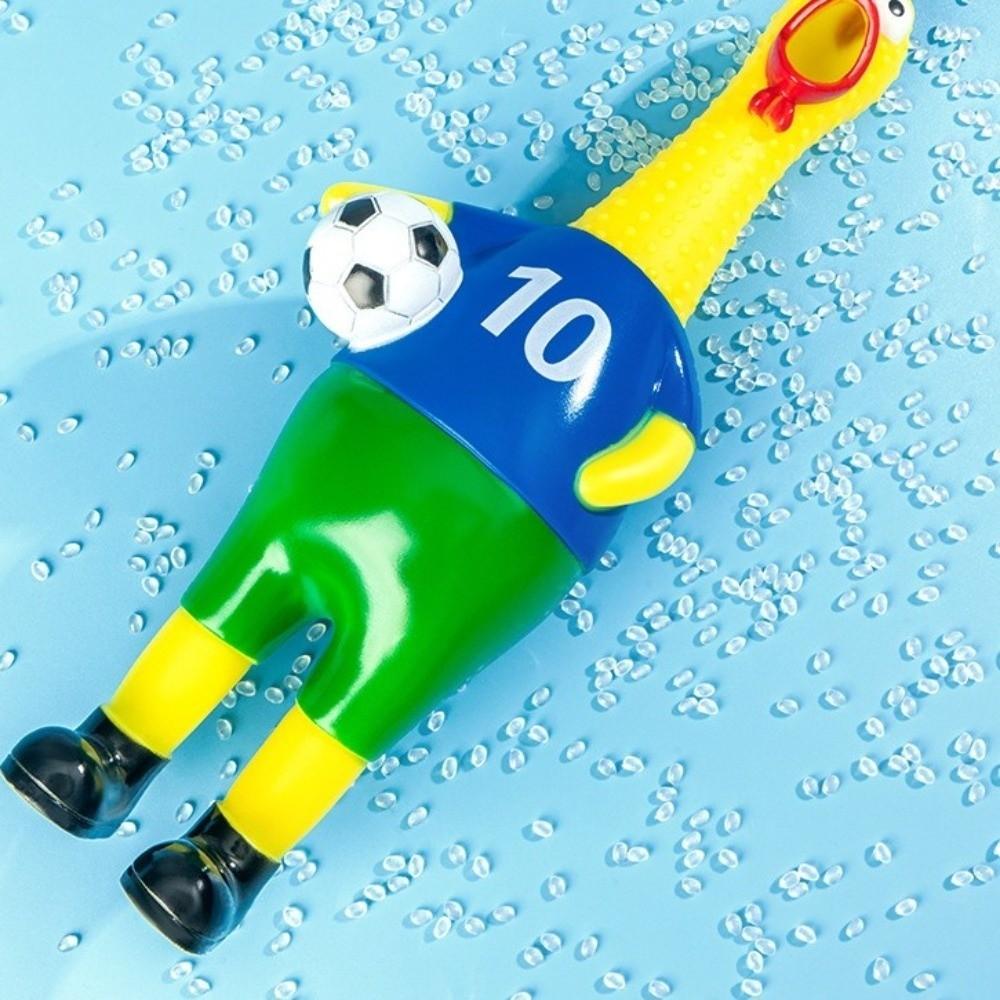 Stress Screaming Chicken Dog Toys Soccer Style Screaming Chicken Pinch Toy