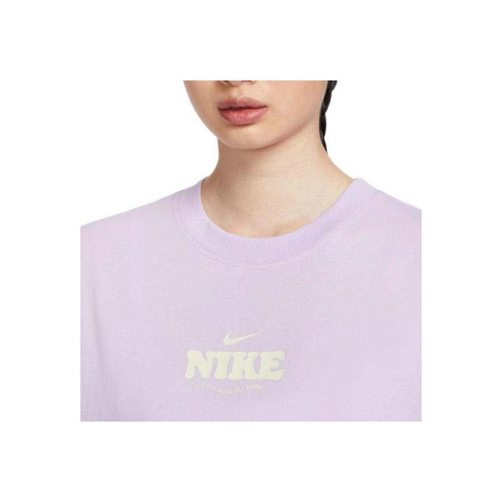New Nike SS24 Sportswear Essential Women's T-Shirt Purple HF6180-517