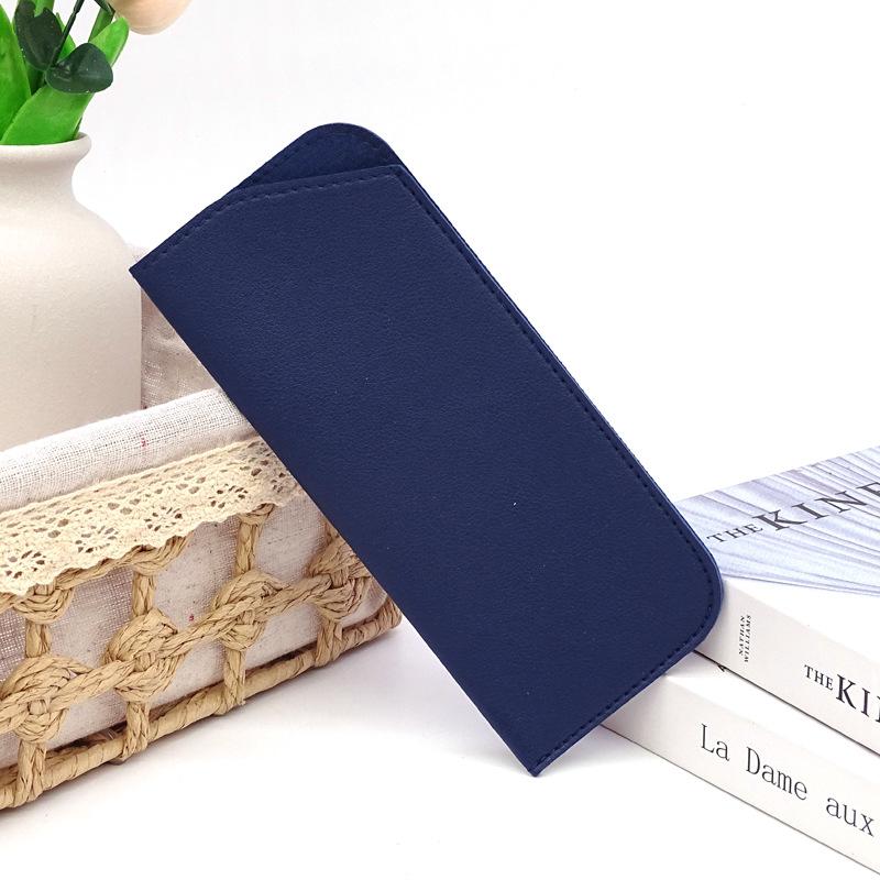 PU Leather Sunglasses Case Glasses Dustproof Storage Bag Portable Glasses Slanted Organizer Bag Eyewear Case Eyewear Accessories