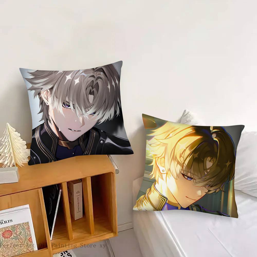 1pc Anime Game Wuthering Waves XIANGLI YAO Pillow Case Fashion Square Pillowcase Bedroom Sofa Room Ins Decoration Leisure