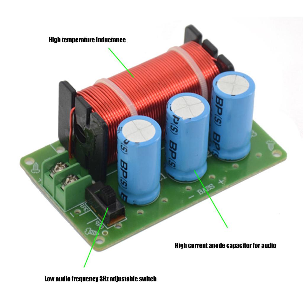 WEAH-85 Audio Crossover Filter for Subwoofers 4-8 Ohm Subwoofers PCB Speaker Divider Board with 200W Large Capacity