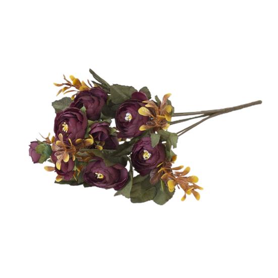 

1 букет искусственная чайная роза цветы из искусственной шелковой ткани гостиничный номер свадебный декор фиолетовый