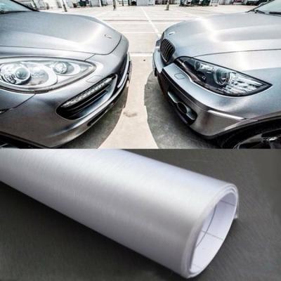 12" X 60" Silver Brushed Aluminum Vinyl Wrap Decorate Sticker Decal Sheet