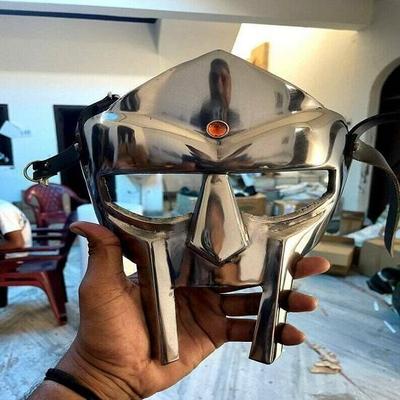 Halloween Steel Roman Gladiator Helmet Face Mask Hand Forged MF Doom Medieval