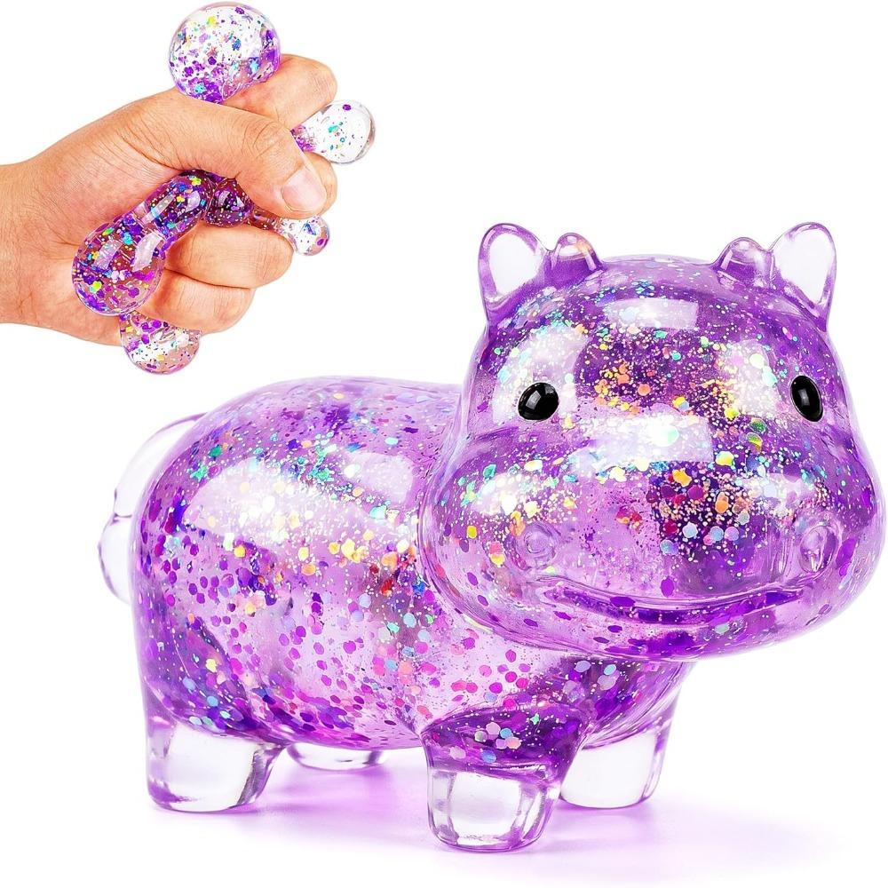 

Soft Glitter Fidget Glitter Slow Rising Stress Ball Cute Soft Stress Ball Anxiety Relief фіолетовий