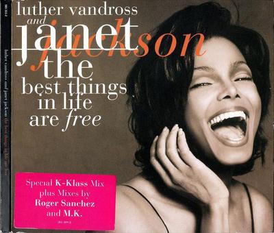 CD LUTHER VANDROSS JANET JACKSON  Best Things In Life Are Free 5813112 AM 1995 UK Dance  Electronica Used