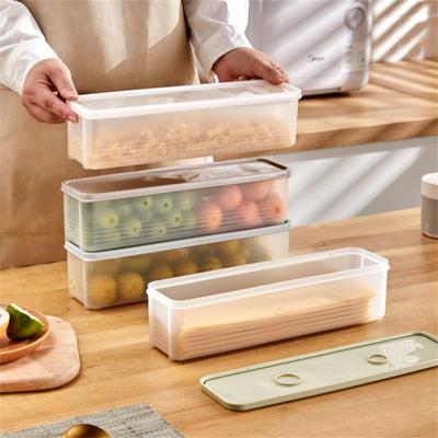 Noodle Storage Box Rectangular Plastic Refrigerator Food Preservation Box Kitchen Cereal Noodle Box With Lid Sealed Box