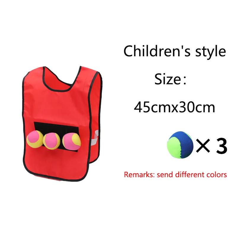 Children and Adult Outdoor Sport Toys for Kids Interaction Play Games Vest Ball Sticking Game
