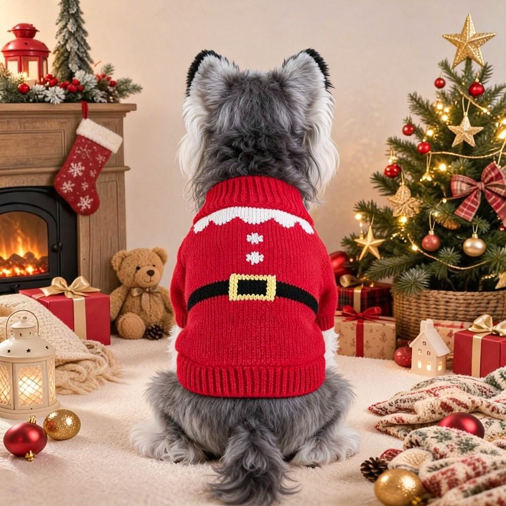 keep warm Pet Sweater Pet Outfits Dog Turtleneck Soft Knit Puppy Pullovers  Dog