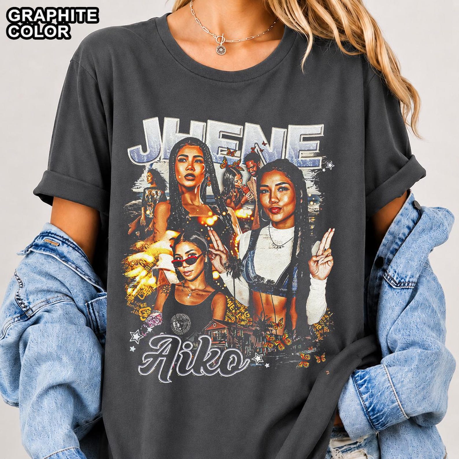 Jhene Aiko Music T-Shirt, Comfort Colors, Bella & Canvas, Gildan Tee and SweaT-Shirt FD 2XL
