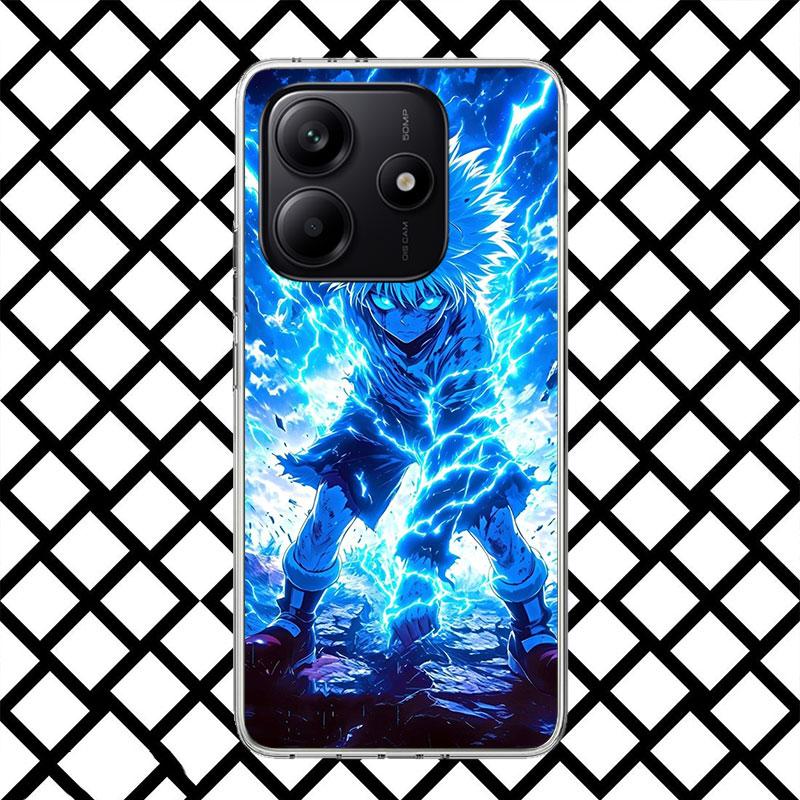 

Huner X-Hunters Killua Phone Case for Xiaomi Redmi Note 15 14 14S 13 12 12S 11 Pro Plus 11E 11T 11S 10S 5G Soft Cover Fundas Red Redmi Note 14 Pro 5G