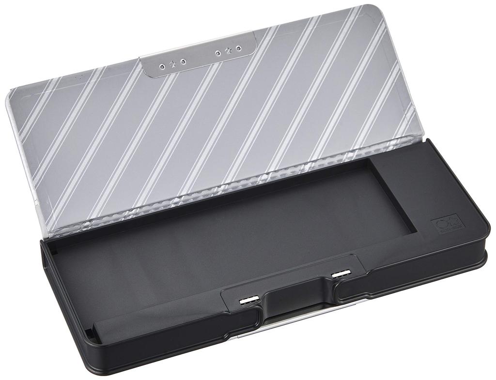 Sunstar Stationery Yokopita Trad Compact Pencil S1313398 Case, Silver,