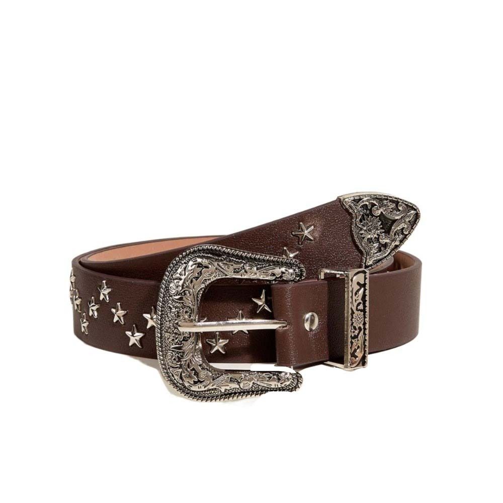 Punk Y2K Wide Belt Retro PU Leather Waistbands Vintage Star Rivet Waist Belt  Waist Seal