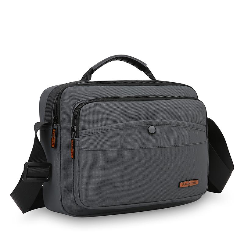 

Мужская сумка через плечо однотонная, большой вместимости, дорожная сумка для поездок, сумка кроссбоди серый