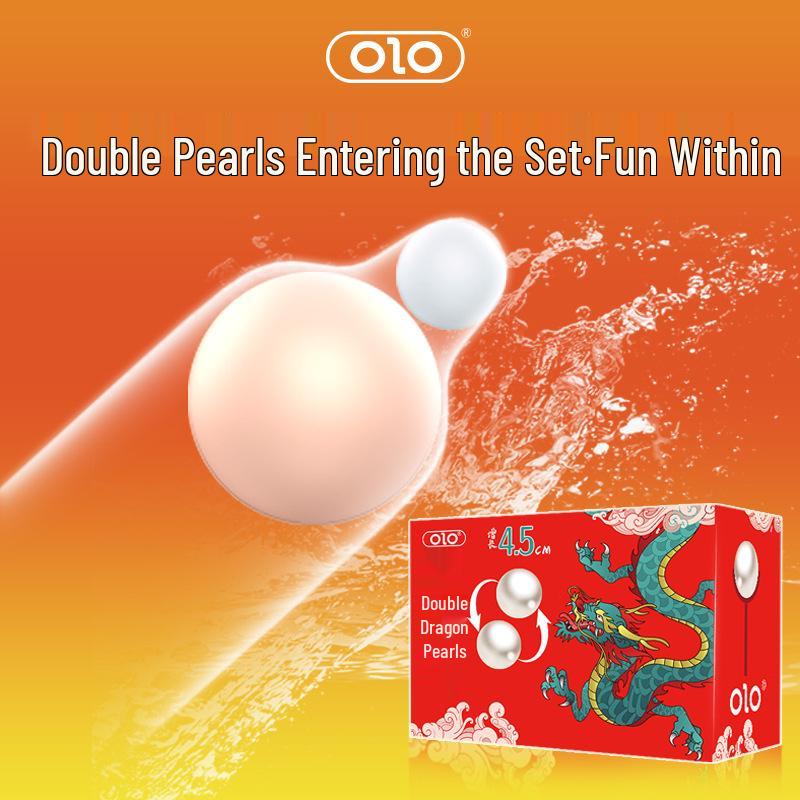 OLO Soft Beaded Condom Sleeve with Hyaluronic Acid for Enhanced Pleasure