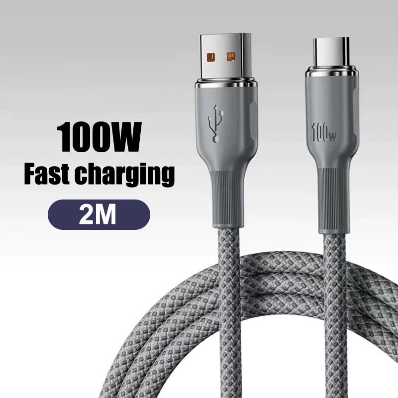 Usb To Type C Cable Date Sync Line Fast Charging For Huawei Android Phone Braided Charger Cable