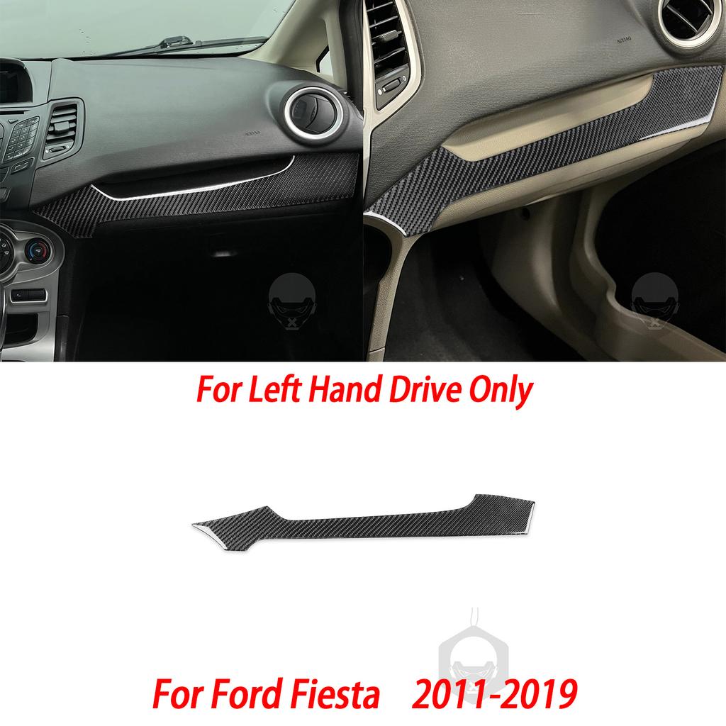 Carbon Fiber Side Air Vent Dashboard Center Console Gear Shift Panel Car Interior Accessories Sticker For Ford Fiesta 2011-