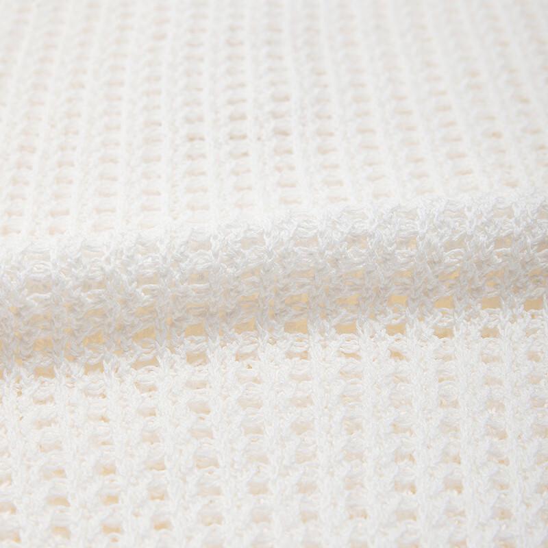 LESS 2025 Spring Cotton Blend Collarless Long Sleeve Sweater