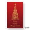 Insert Santa Claus Snowman Greeting Postcard Merry Christmas Card Message Note Cards Happy New Year