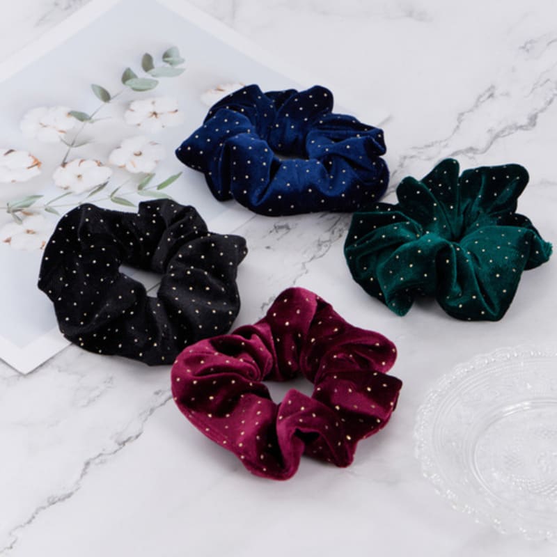 Maia Gold Velvet Crunch 7-piece Set