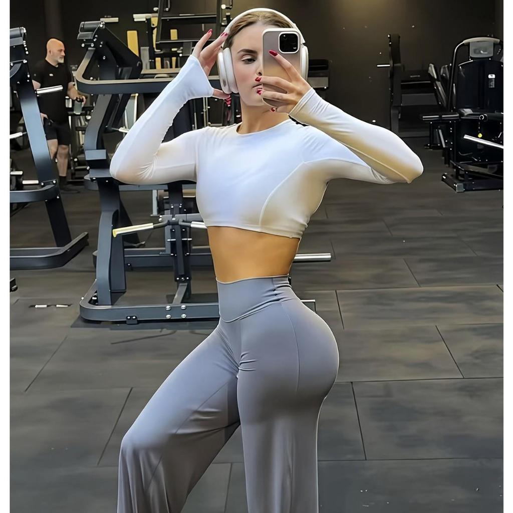 Hot-Selling Quick-Dry Butt-Lifting Slimming Wide Leg Yoga Pants for Women