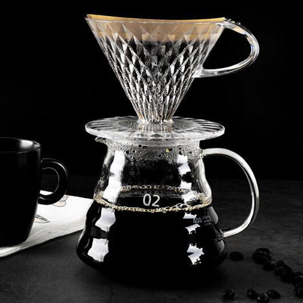 Over Coffee Filter Cup Reusable Maker Brewer Resin Holder Cafe Tools for kitchen and home