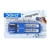 DOMS Fine Magnetic Whiteboard Duster Marker Set  White Board Markers Blue Black Ink Set of 2 Markers & 1 Duster Pack of 1