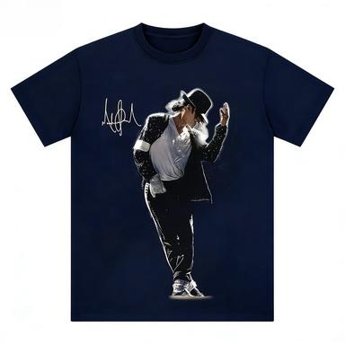 Michael Jackson Portrait Pattern Printed Tshirt  Suitable for Both Unisex and Women for Casual Street Wear