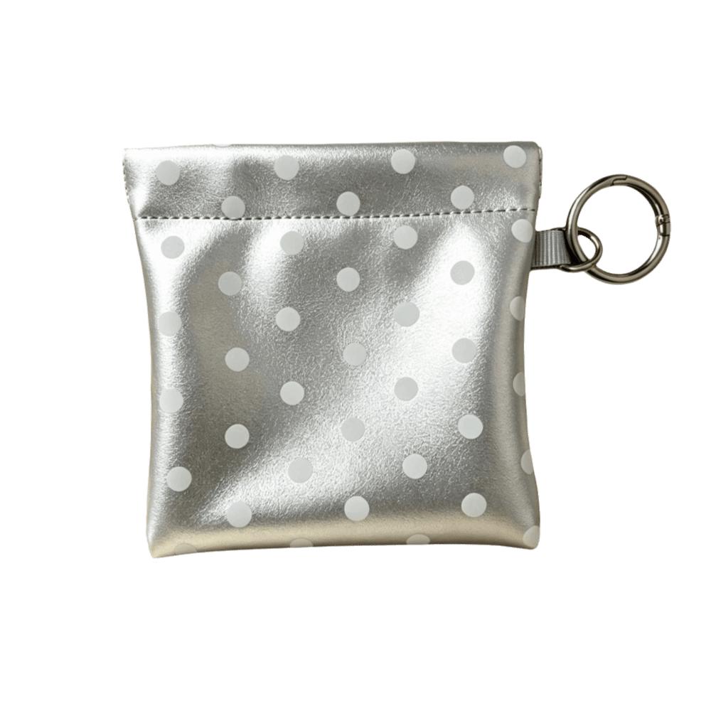 New PU Self-closing Storage Bag Automatic Closed Small Size Polka Dot Coin Purse Pendant Design Cute Card Pack Commute