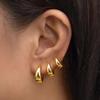 New Fashion Heavy Gold Earrings Generous Exquisite Ear Buckles Personality Trend Versatile Fashion Accessories