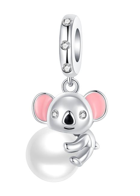 Copper Metal Animal Charm Bead Components Bear Rabbit Dog Panda Elephant Pig Kapibala Bead Components Pendant Bead Components Compatible With