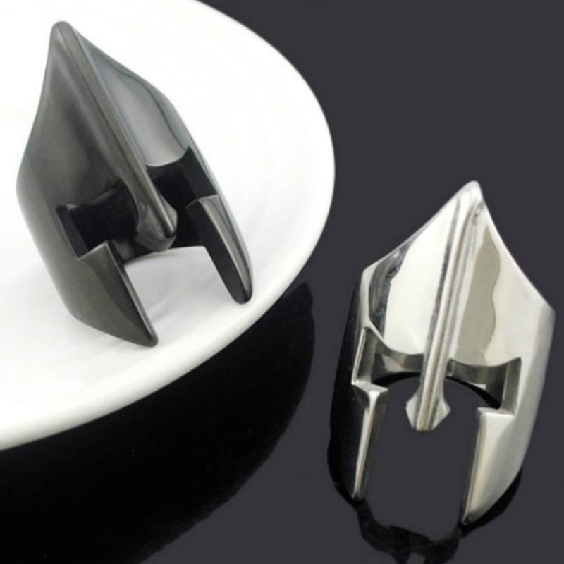 Film and Television Peripheral Accessories Spartan Warrior Helmet Men's Ring
