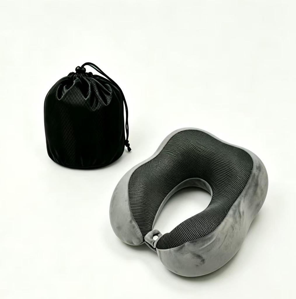 Slow Rebound Memory Foam U-Shape Neck Pillow for Travel
