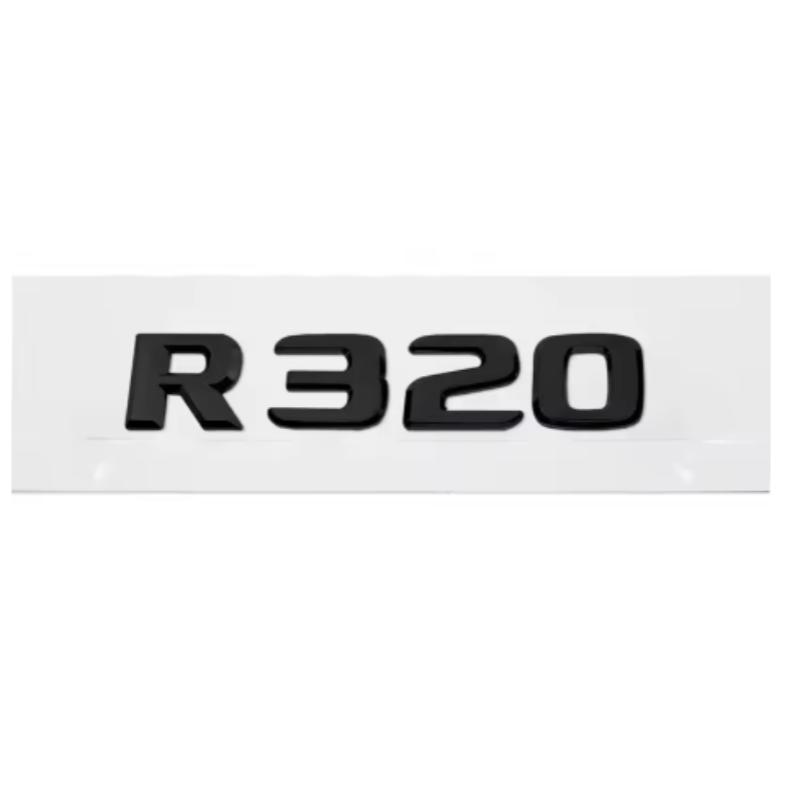 ABS Auto Heckaufkleber Alphabet Kofferraum Emblem Aufkleber Exterieur für Mercedes Benz R63 R300 R320 R350 R500 R-Klasse 3D Emblem Zubehör
