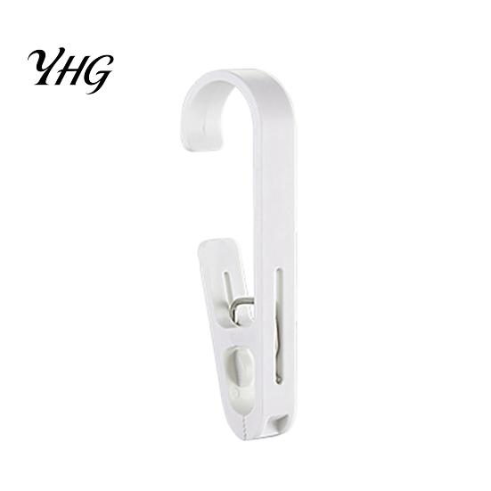 Bathroom Towel Holders Laundry Hook with Clip, Non-Drilling ABS Closet Organizer, Multi Purpose Punch Free Mounting Clips Durable Anti-slip